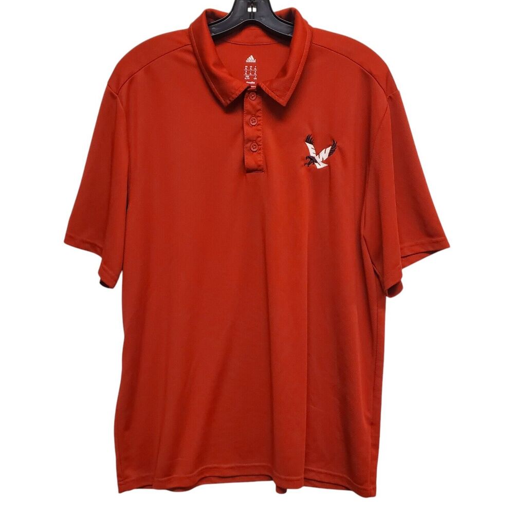 EASTERN WASHINGTON EAGLES Polo Shirt Adult XL Red White ADIDAS College Football